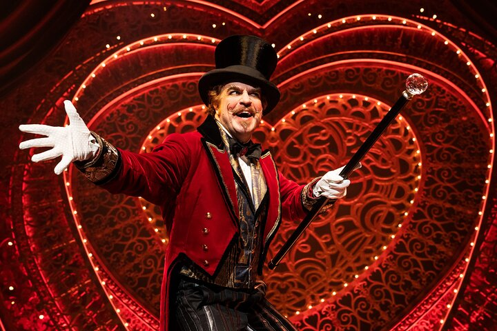 Step into a dazzling realm of romance and spectacle where glamour meets artistry in a celebration of love and creativity during Moulin Rouge! The Musical on Broadway.
